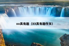 xx真有趣（XX真有趣作文）