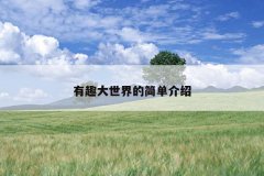 有趣大世界的简单介绍