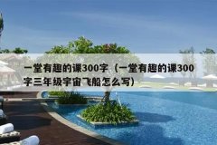 一堂有趣的课300字（一堂有趣的课300字三年级宇
