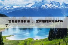 一堂有趣的体育课（一堂有趣的体育课450字）