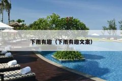 下雨有趣（下雨有趣文案）