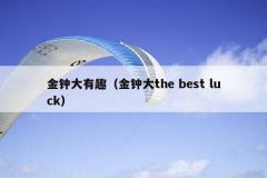 金钟大有趣（金钟大the best luck）
