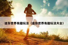 迷你世界有趣玩法（迷你世界有趣玩法大全）