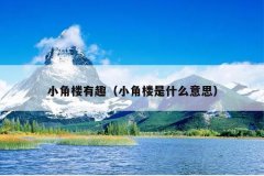 小角楼有趣（小角楼是什么意思）