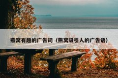 燕窝有趣的广告词（燕窝吸引人的广告语）