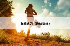 有趣练习（趣味训练）