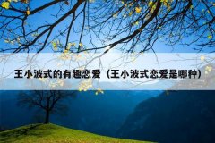 王小波式的有趣恋爱（王小波式恋爱是哪种）