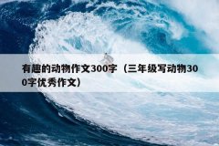 有趣的动物作文300字（三年级写动物300字优秀作