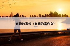 有趣的家伙（有趣的家作文）