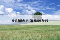 春游有趣句子（春游简单句子）