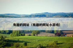 有趣的网址（有趣的网址小游戏）