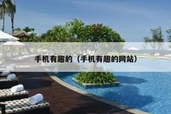 手机有趣的（手机有趣的网站）