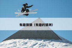 有趣猜猜（有趣的猜测）